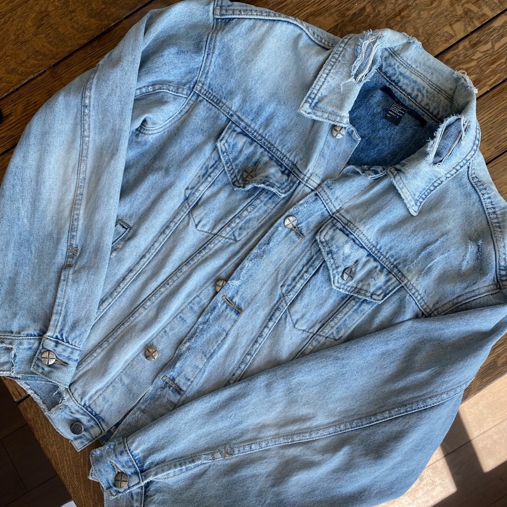 Ksubi oversized light denim jacket size XS